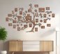 Marcos de árbol genealógico para pared - Arte de pared de madera personalizado (personalizado) + marcos de fotos - 221 × 140 cm