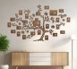 Marcos de árbol genealógico para pared - Arte de pared de madera personalizado (personalizado) + marcos de fotos - 221 × 140 cm