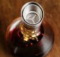 Wine carafe - Luxury wine decanter 1500ml set with gold mountain + cleaning balls