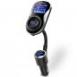 جهاز إرسال FM لاسلكي مع اتصال Bluetooth وفك ترميز MP3 / WMA + شاحن سيارة USB 2x