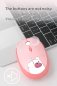 Wireless keyboard and mouse set (Wifi) - Pink color + colored buttons