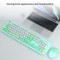 Wireless mouse and keyboard set Wifi - Stylish design Green color