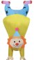 Disfraz inflable - Mascota bufón (payaso) payaso con abanico