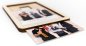 Wall family tree decor - custom (personalized) wooden wall art  + wood photo frames - 194×159cm