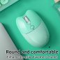 Wireless mouse and keyboard set Wifi - Stylish design Green color